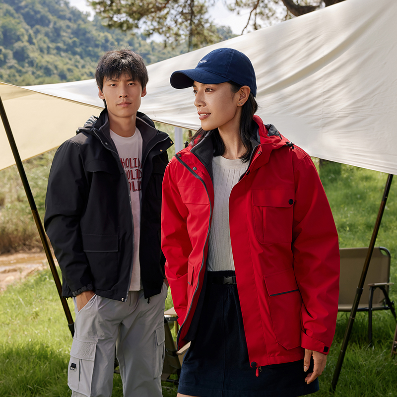 鲁越877款棉服三合一